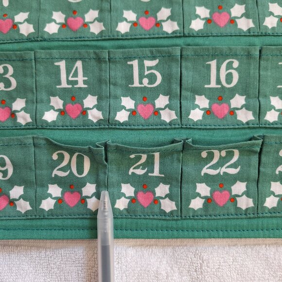 Avon Holiday Advent Calendar with Green and Red Accents - Picture 10 of 11